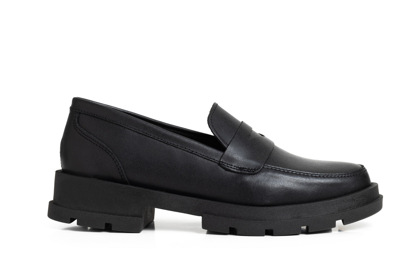 Mocasines de piel negros