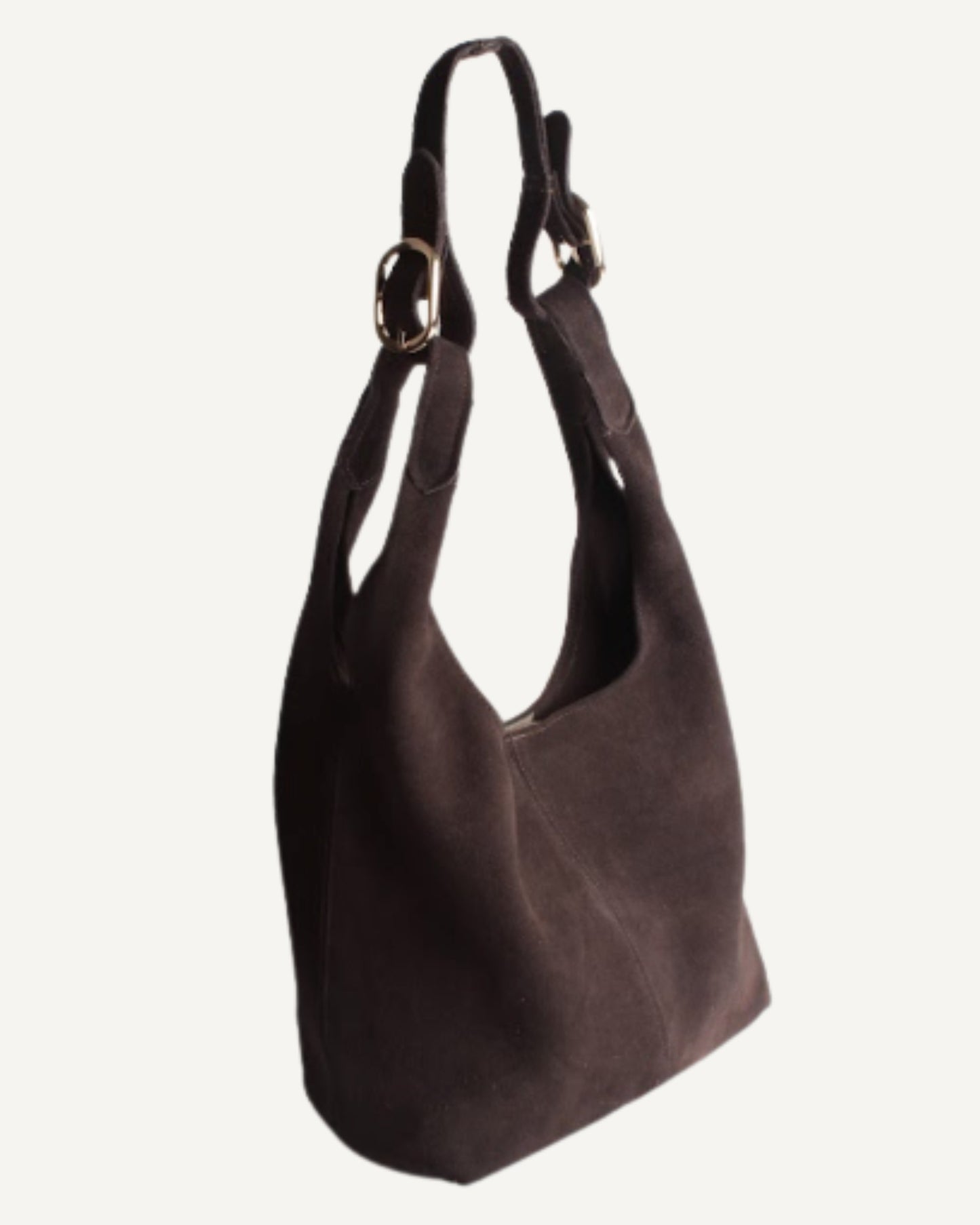 Tote bag piel de gamuza chocolate