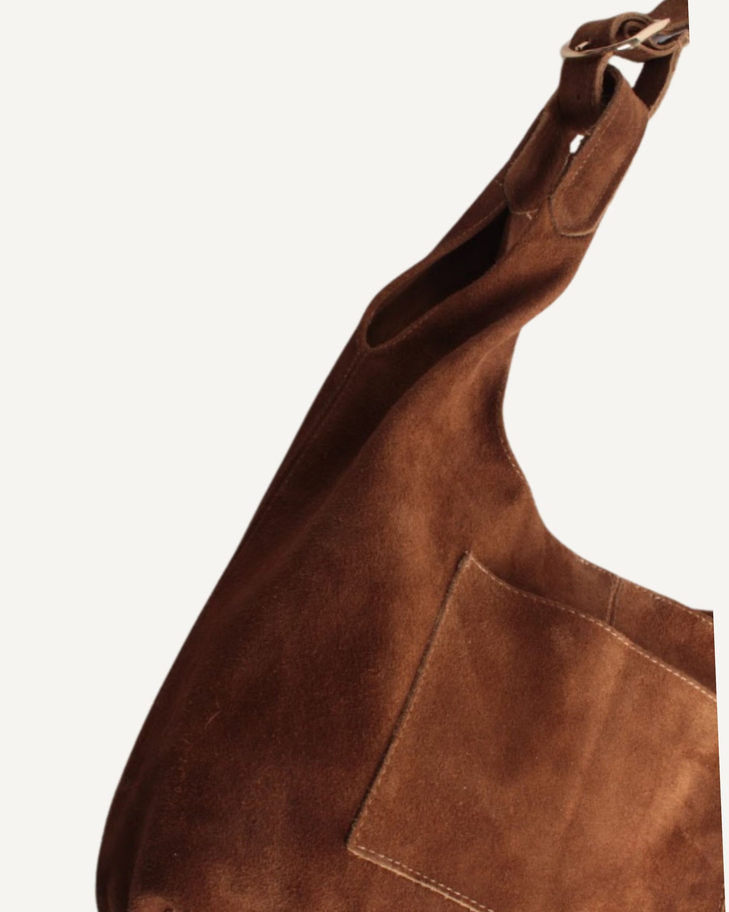 Tote bag de piel gamuza miel