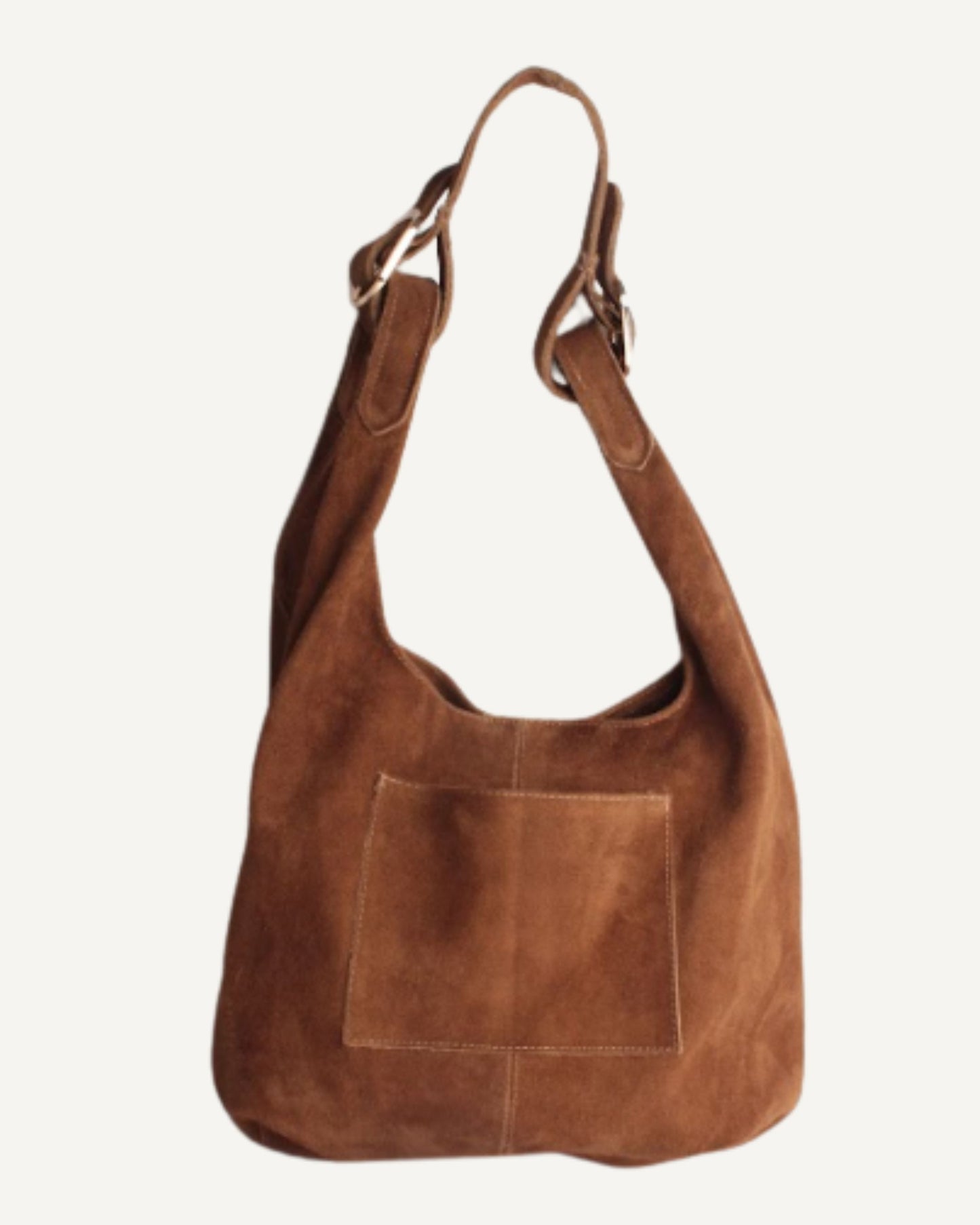 Tote bag de piel gamuza miel