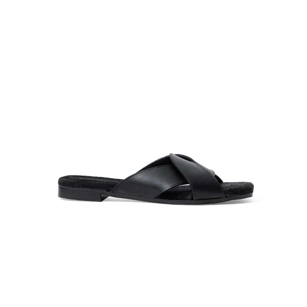 Sandalias nudo de piel negras