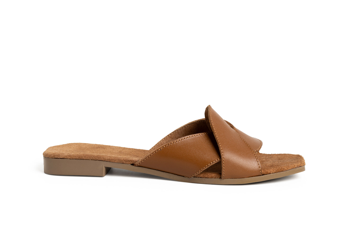 Sandalias nudo de piel color camel