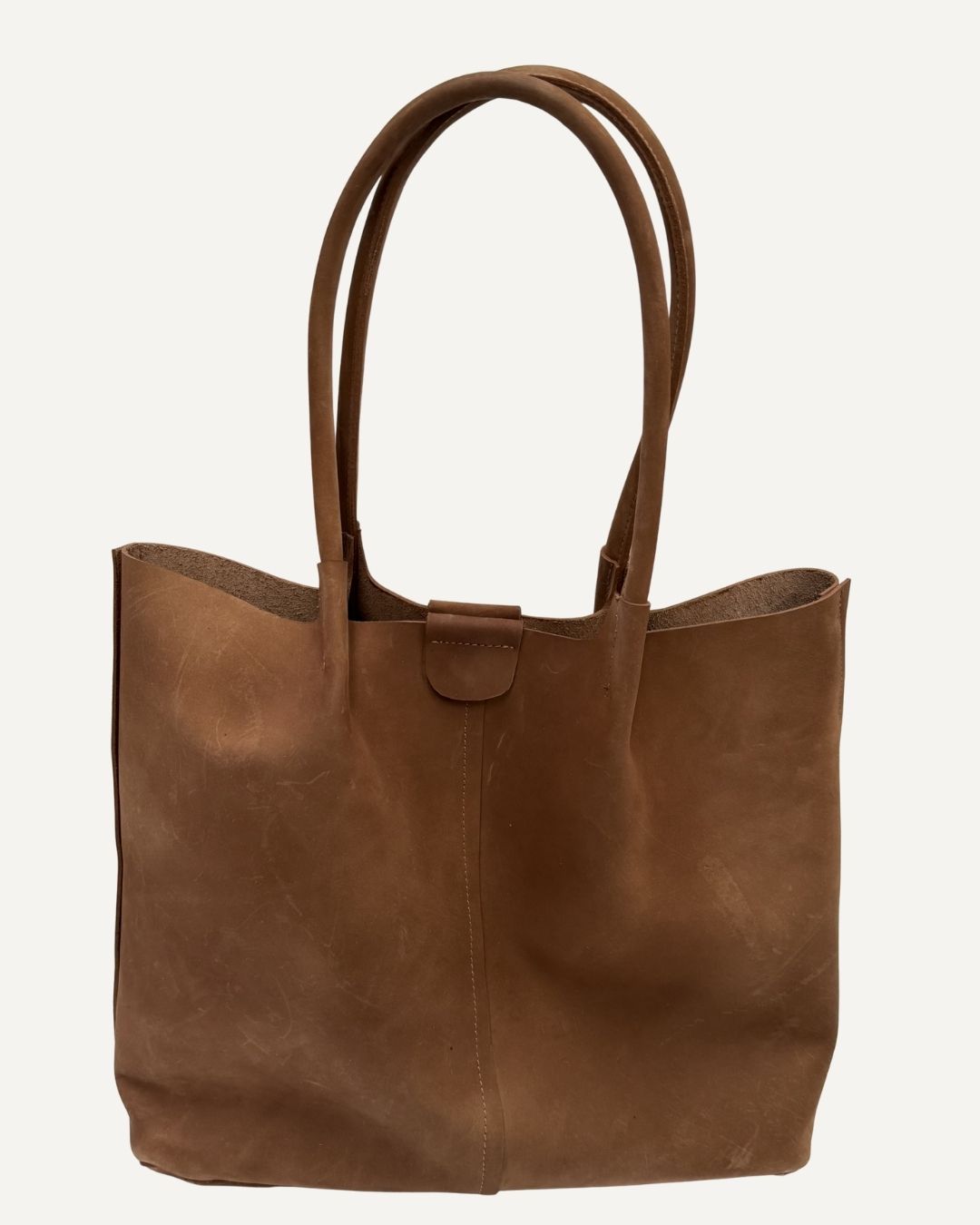 Tote bag XL piel nobuck color miel
