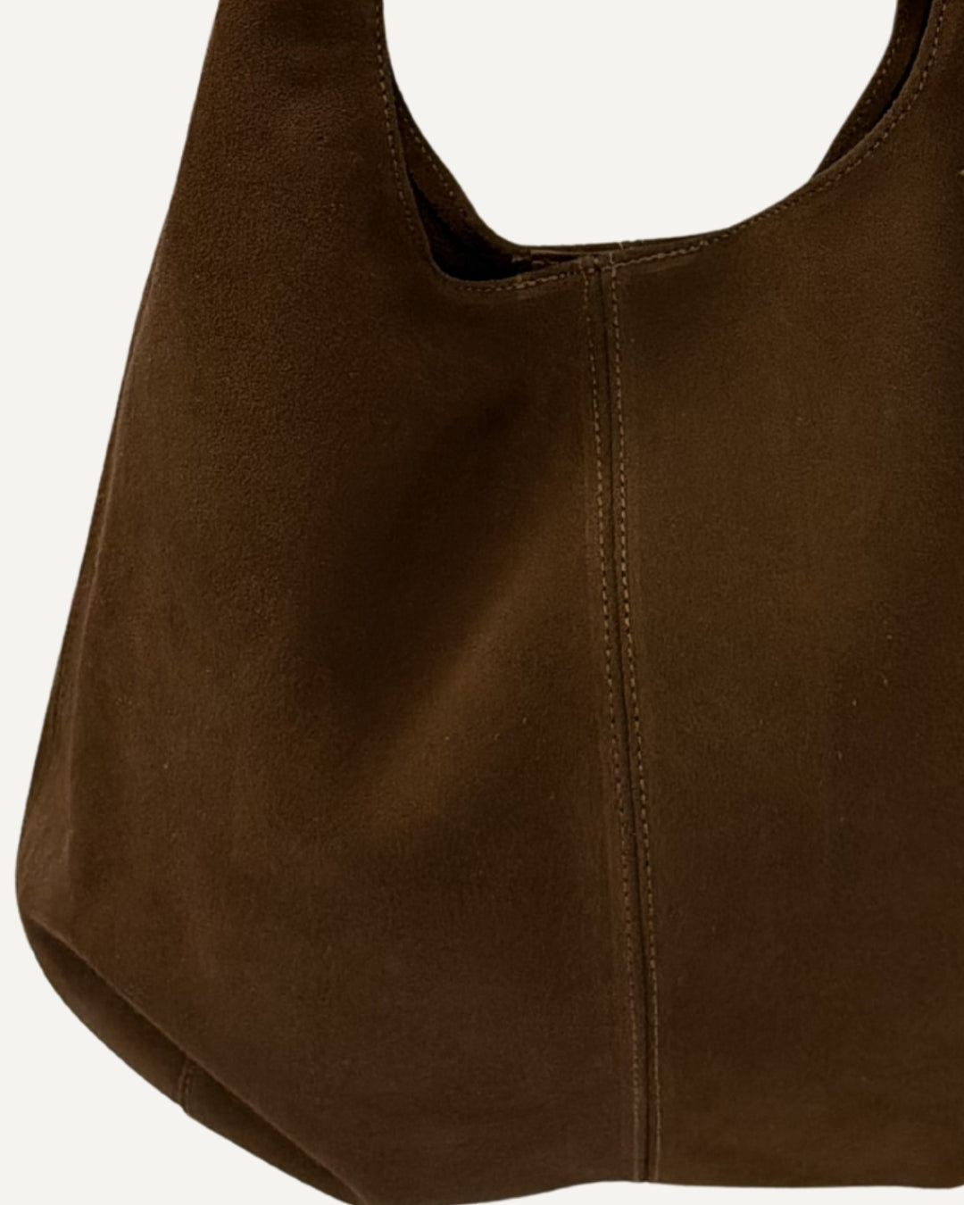 Tote bag de piel gamuza canela