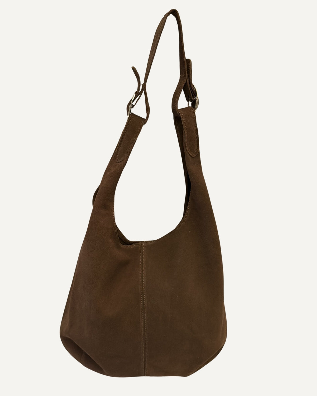 Tote bag de piel gamuza canela