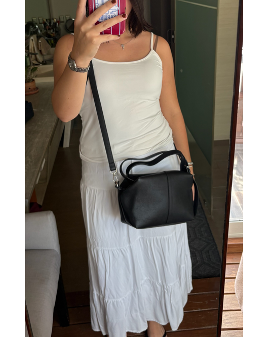 Bolsa Crossbody Noir de piel