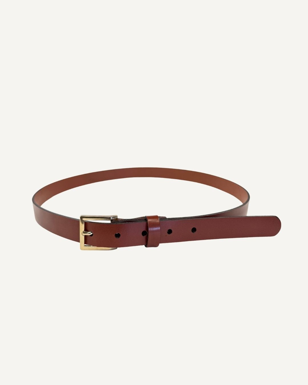 Cinturón de piel médium brown c