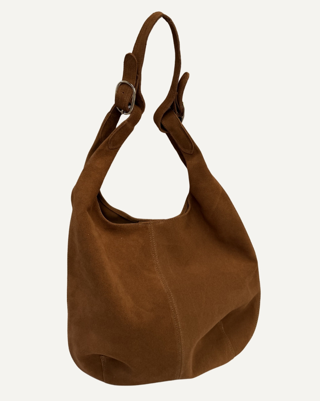 Tote bag de piel gamuza miel