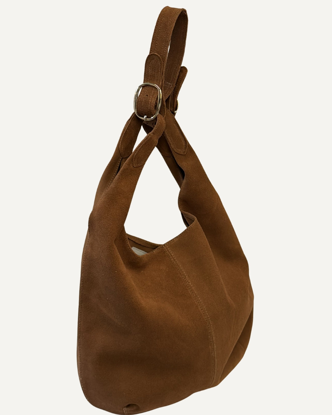 Tote bag de piel gamuza miel