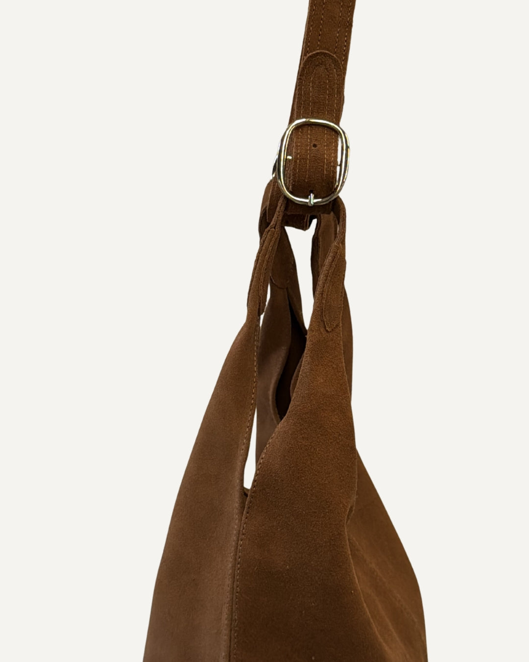 Tote bag de piel gamuza miel