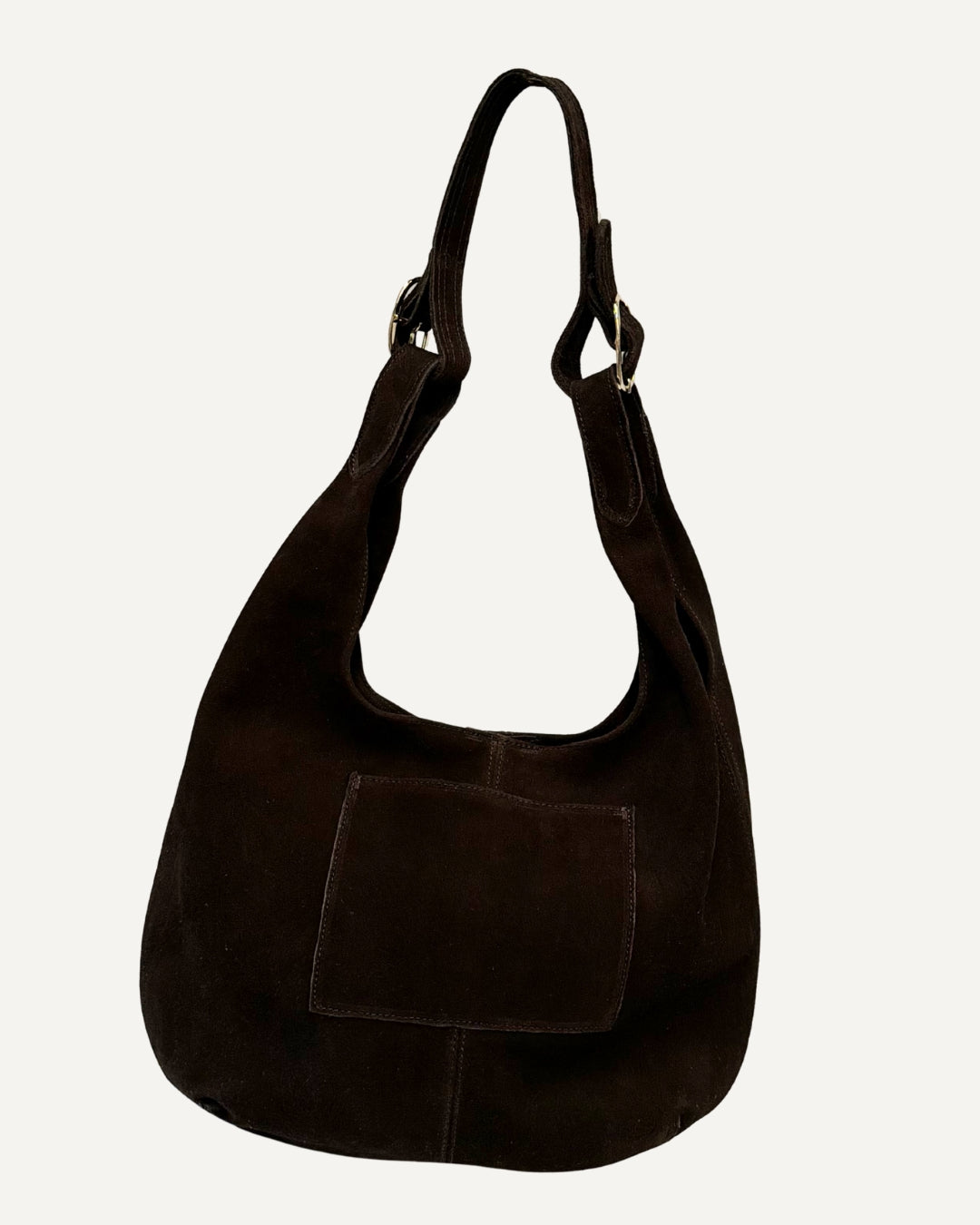 Tote bag piel de gamuza chocolate
