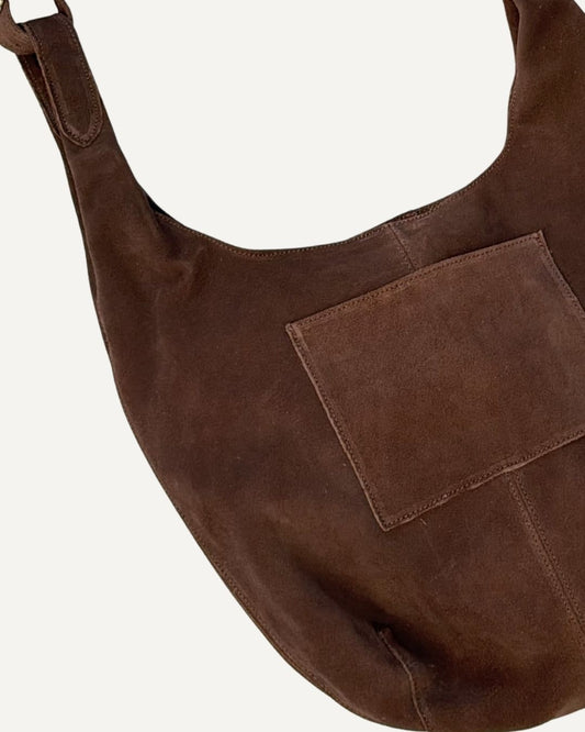 Tote bag de piel color moka