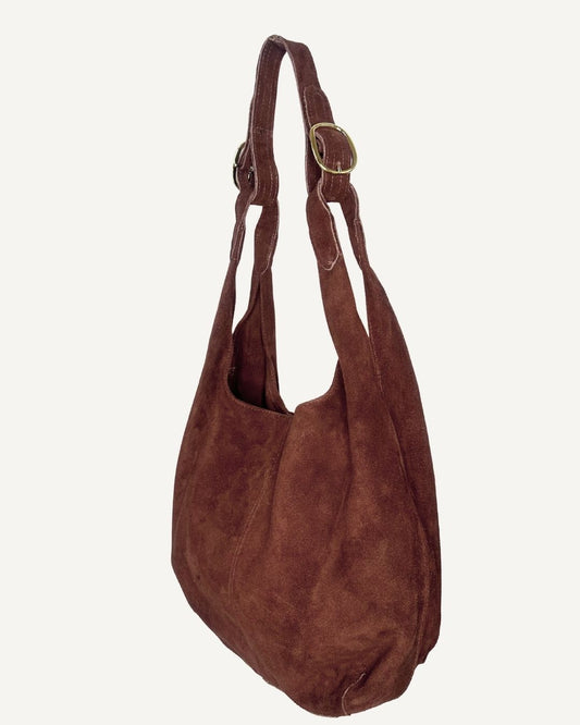 Tote bag de piel color moka