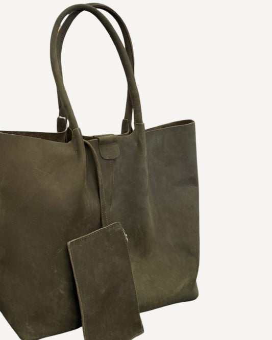 Tote bag XL piel nobuck premium