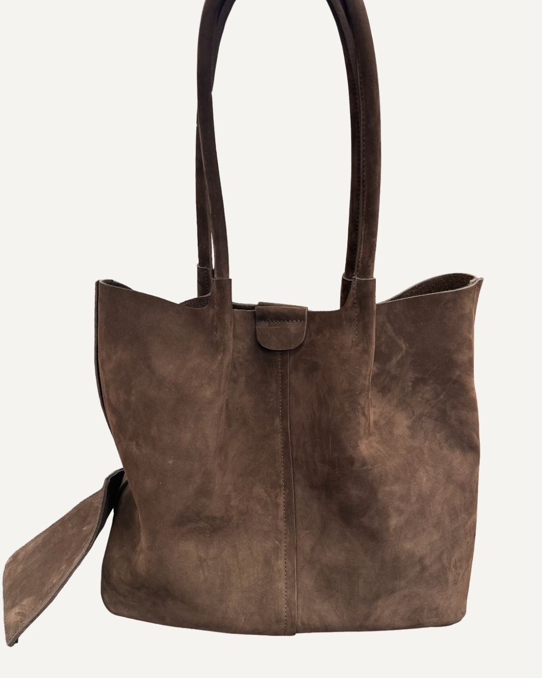 TOTE BAG XL gamuza nobuck chocolate