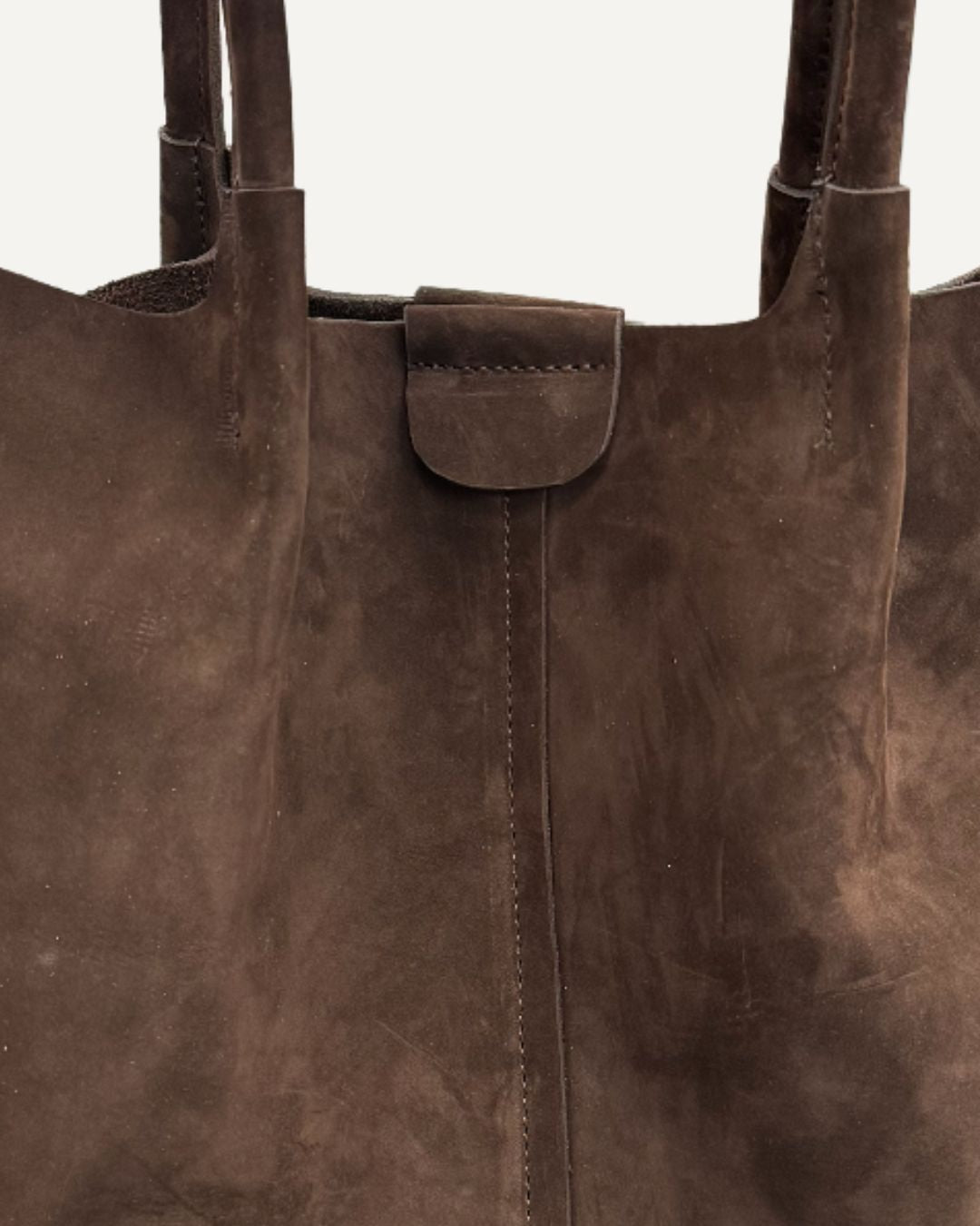 TOTE BAG XL gamuza nobuck chocolate