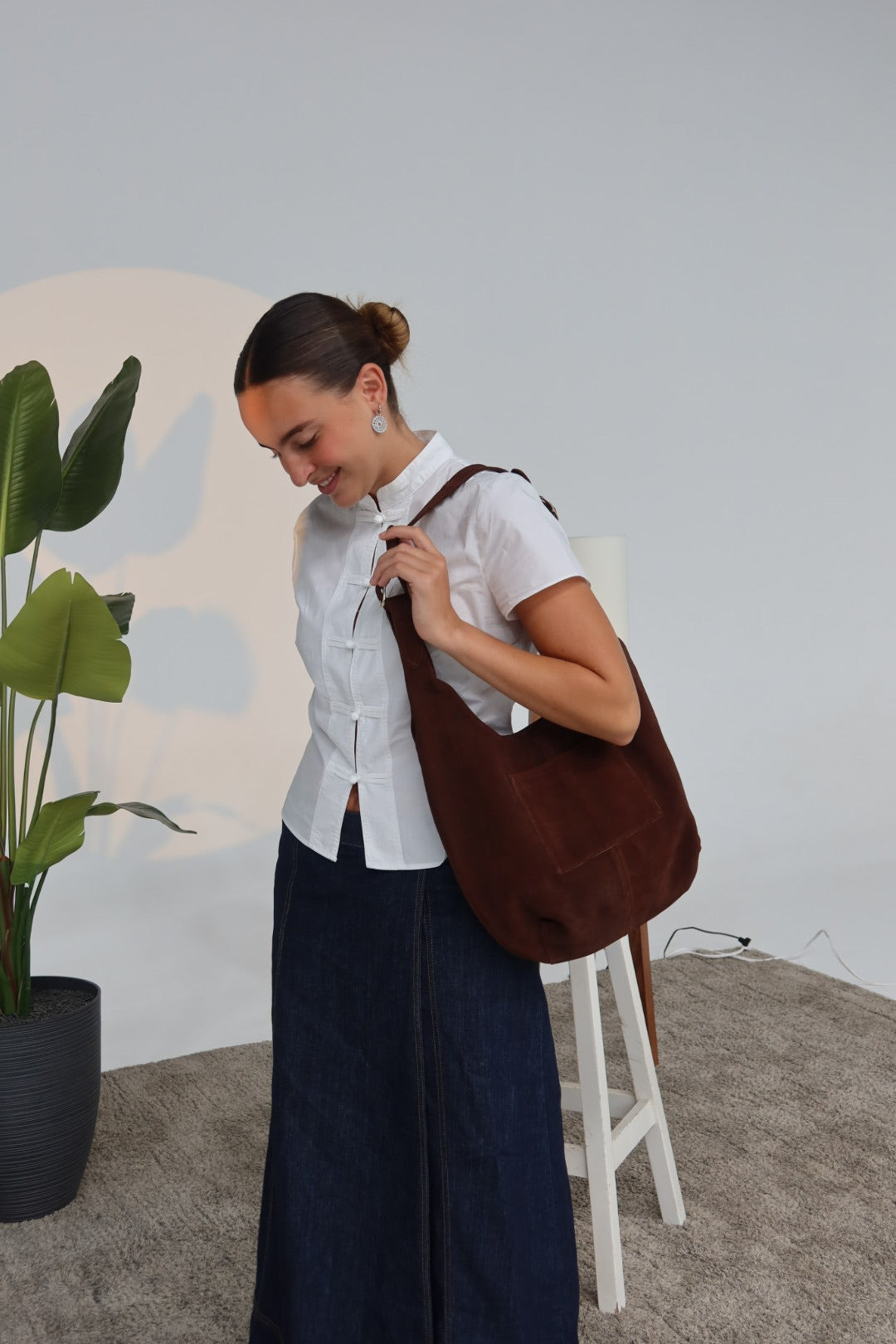 Tote Bag de Piel Gamuza