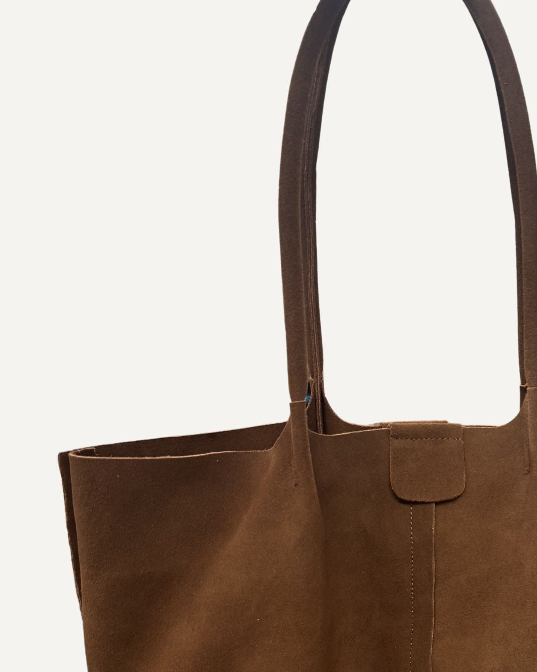 Tote bag XL piel de gamuza miel